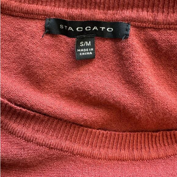 Staccato Super Soft Lightweight Orange Sweater Women's Small Medium - Picture 10 of 10